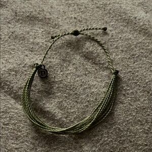 Pura Vida Green Braided Bracelet